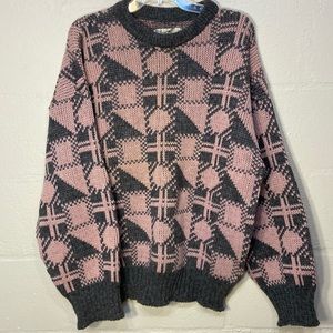 VINTAGE CANKNIT Virgin Wool Sweater Size XL